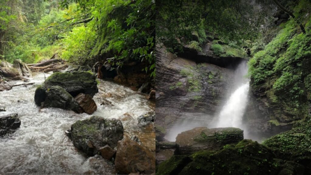 Trek towards the Satrem Waterfall