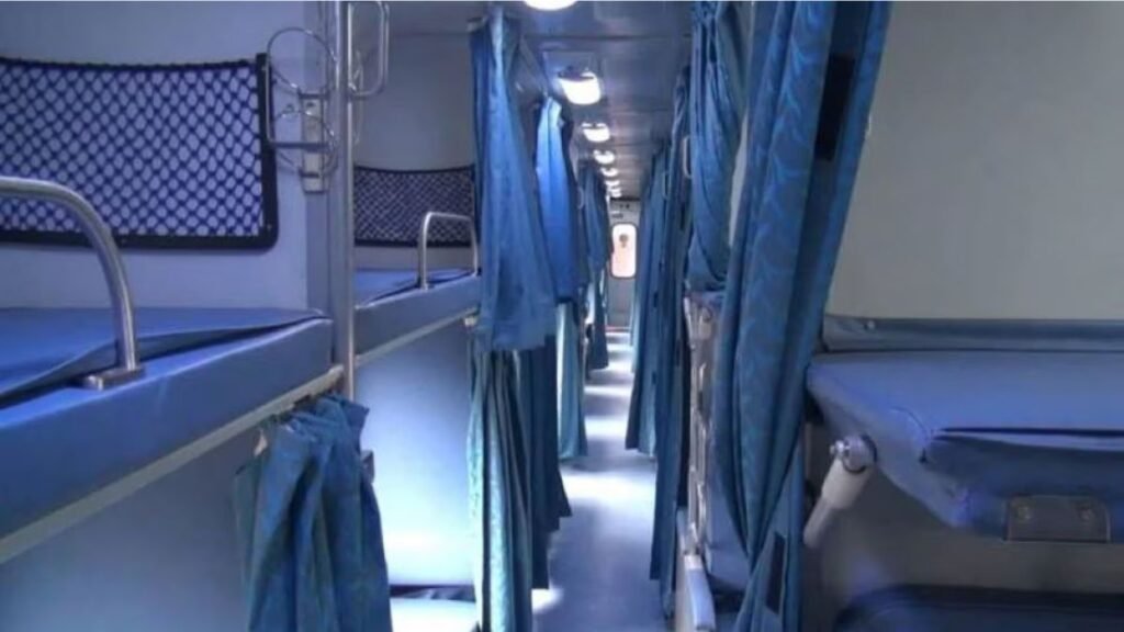 a 2nd ac class within an IRCTC railways