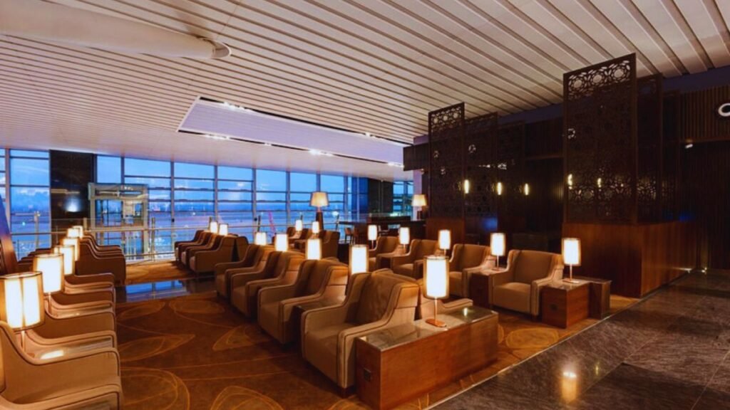 Sitting area near the terminal inside the lounge area