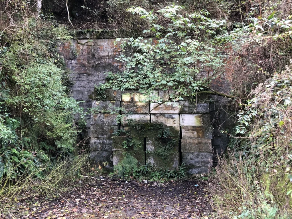 The blocked howling tunnel at the village